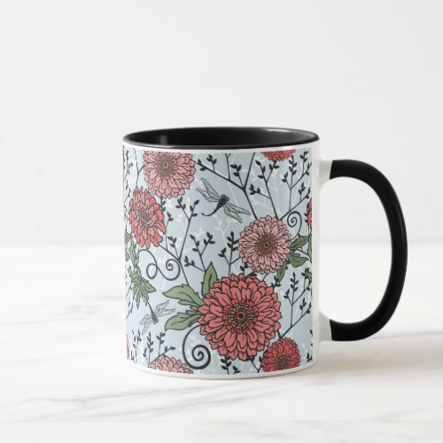 Floral pattern 3 mug