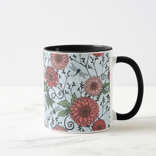 Floral pattern 3 mug (Right)