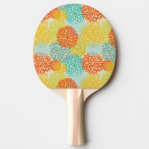 Floral pattern 3 Ping-Pong paddle