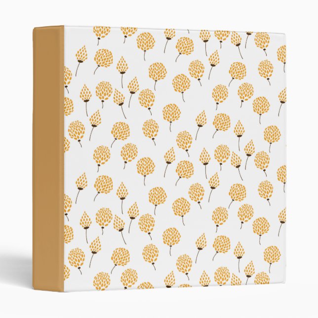 Floral pattern 3 ring binder (Front/Spine)