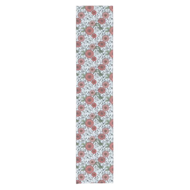 Floral pattern 3 short table runner (Front)