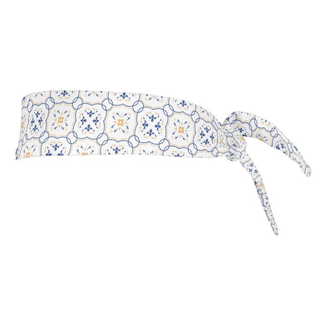 Floral Pattern 3 Tie Headband (Rotate 90)