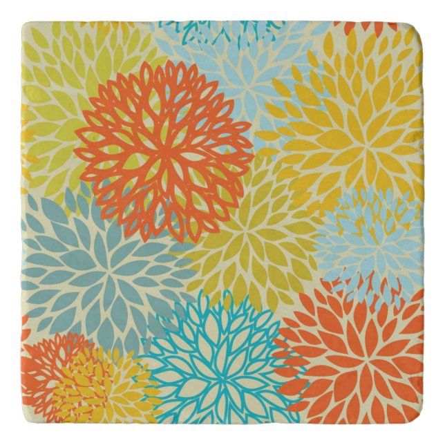 Floral pattern 3 trivet (Front)