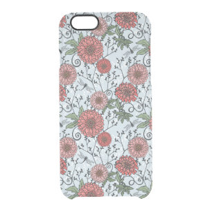 Floral pattern 3 clear iPhone 6/6S case