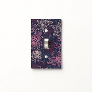 Floral pattern 4 2 light switch cover