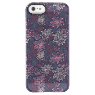 Floral pattern 4 2 permafrost iPhone SE/5/5s case