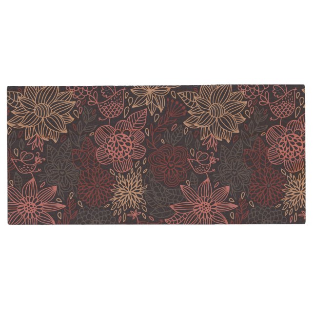 Floral pattern 4 2 wood flash drive (Front)