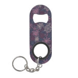 Floral pattern 4 3 keychain bottle opener