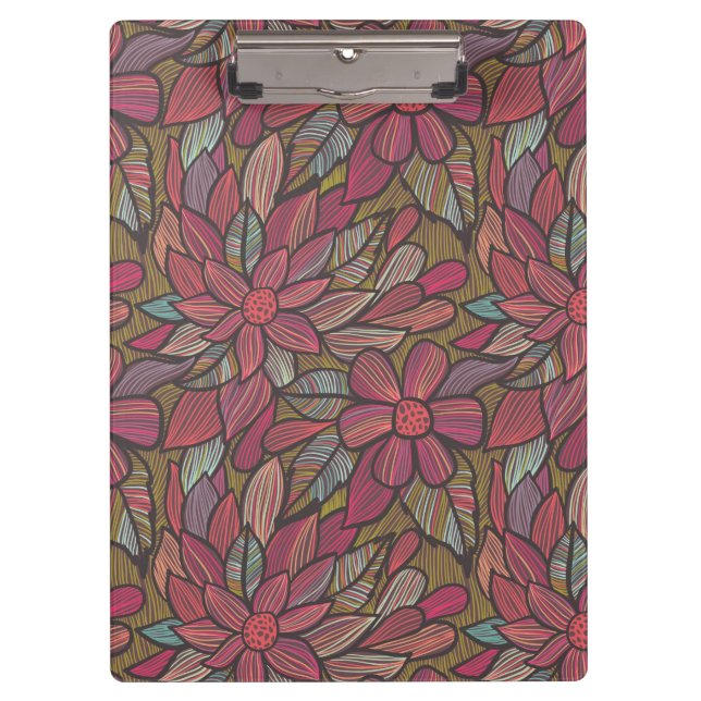 Floral pattern 4 clipboard (Front)