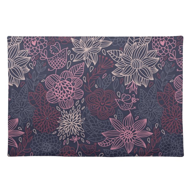 Floral pattern 4 placemat (Front)