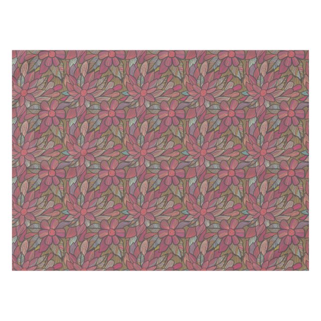 Floral pattern 4 tablecloth (Front (Horizontal))