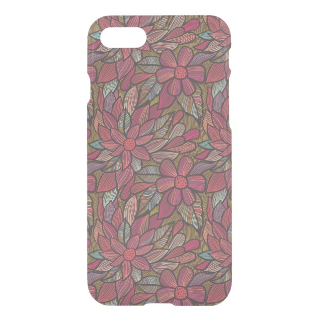 Floral pattern 4 uncommon iPhone case (Back)