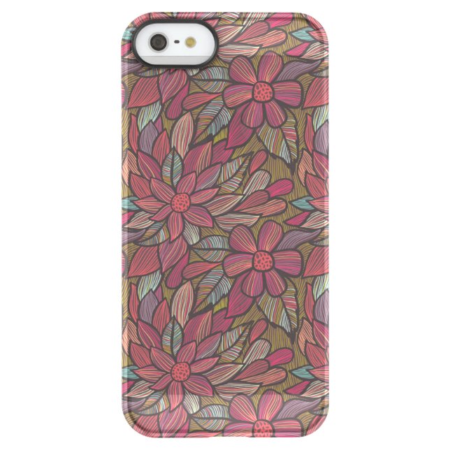 Floral pattern 4 uncommon iPhone case (Back)