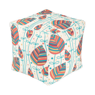 Floral pattern 5 2 pouf