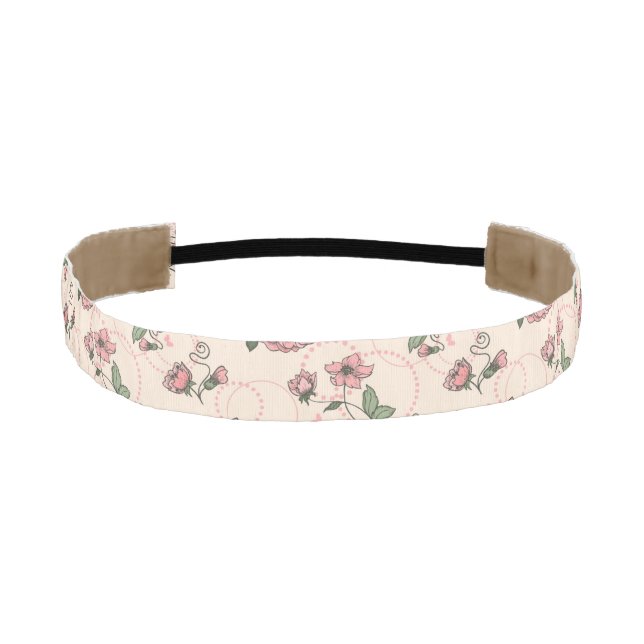 Floral pattern 5 athletic headband (Front)