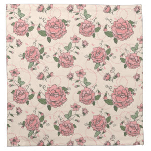 Floral pattern 5 cloth napkin