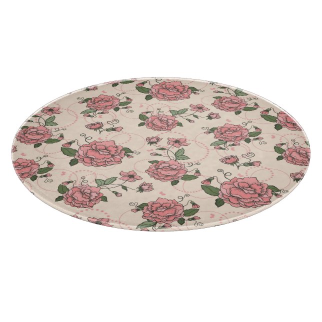 Floral pattern 5 cutting board (Corner)