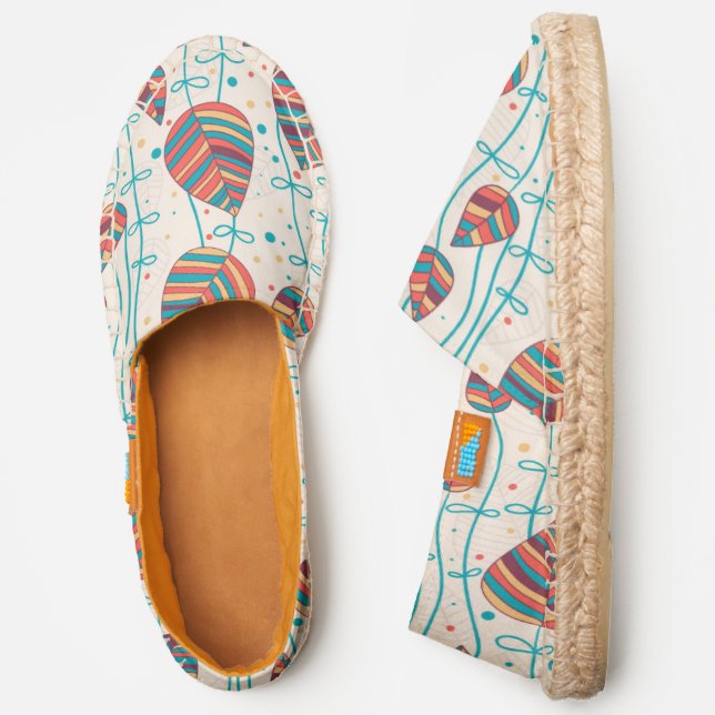 Floral pattern 5 espadrilles (Side)