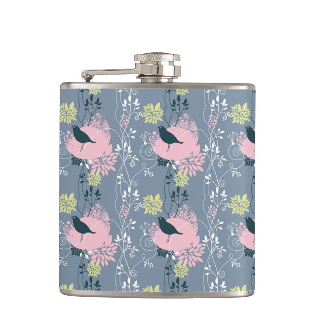 Floral Pattern 5 Flask (Front)