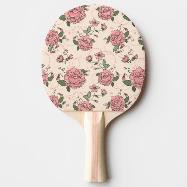 Floral pattern 5 Ping-Pong paddle (Front)