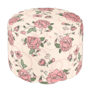 Floral pattern 5 pouf