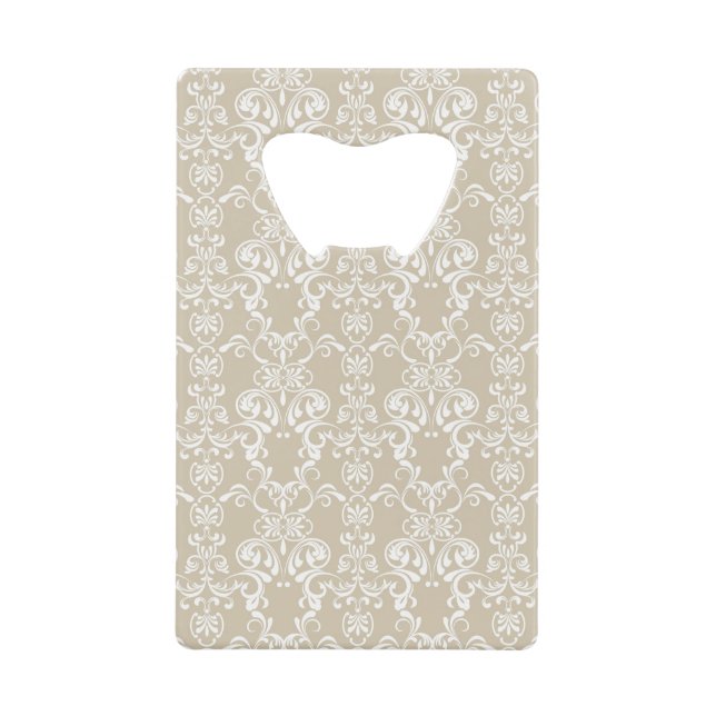 Floral Pattern 6 Credit Card Bottle Opener (Front)