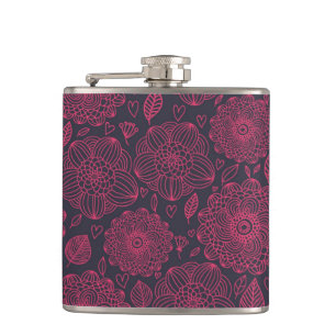 Floral Pattern 6 Flask