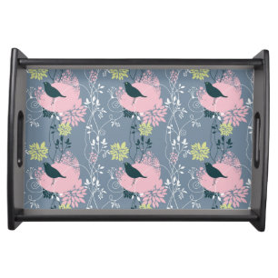 Floral Pattern 6 Serving Tray