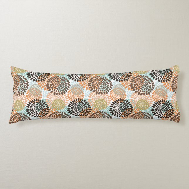 Floral Pattern 7 Body Pillow (Front)