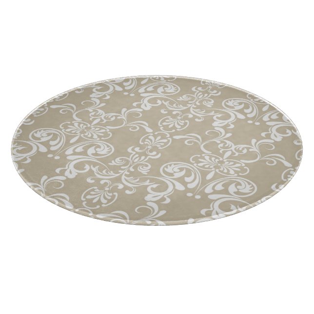 Floral Pattern 7 Cutting Board (Corner)