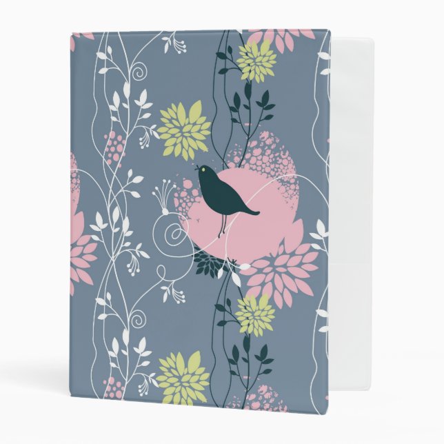Floral Pattern 7 Mini Binder (Front/Inside)