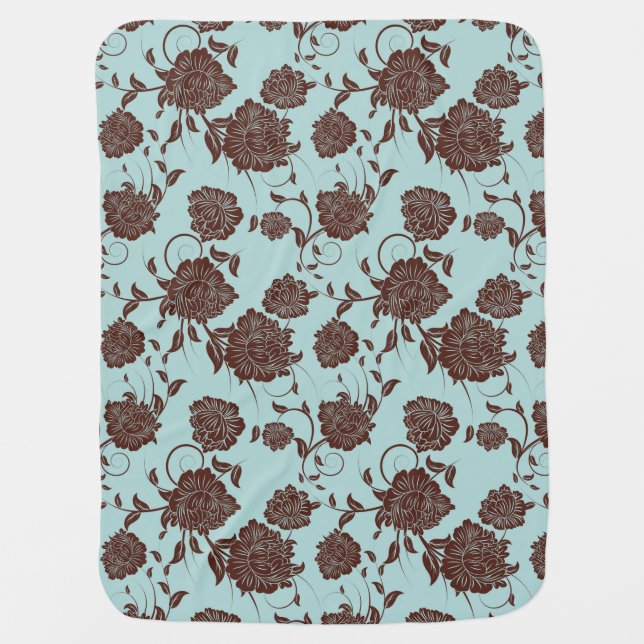 Floral Pattern 7 Receiving Blanket (Front)