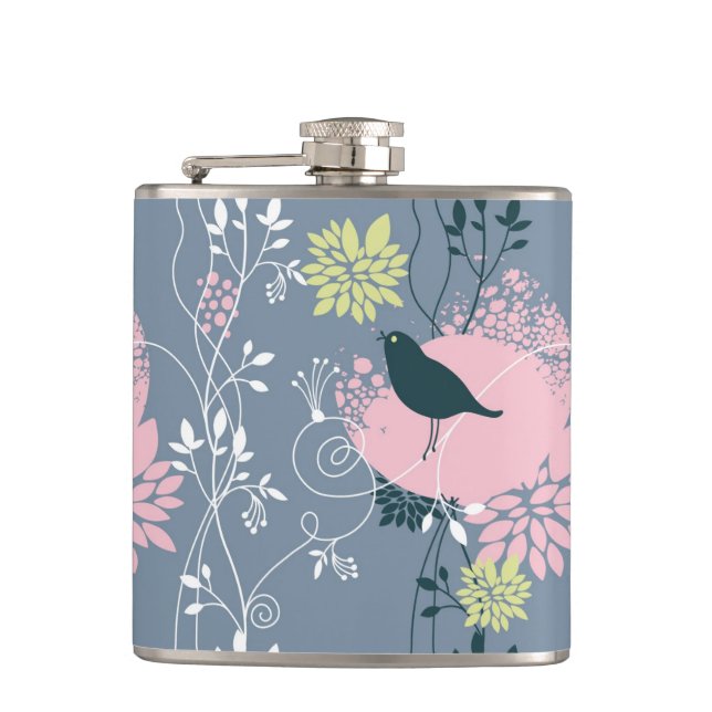 Floral Pattern 8 Flask (Front)