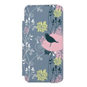 Floral Pattern 8 iPhone SE/5/5s Wallet Case