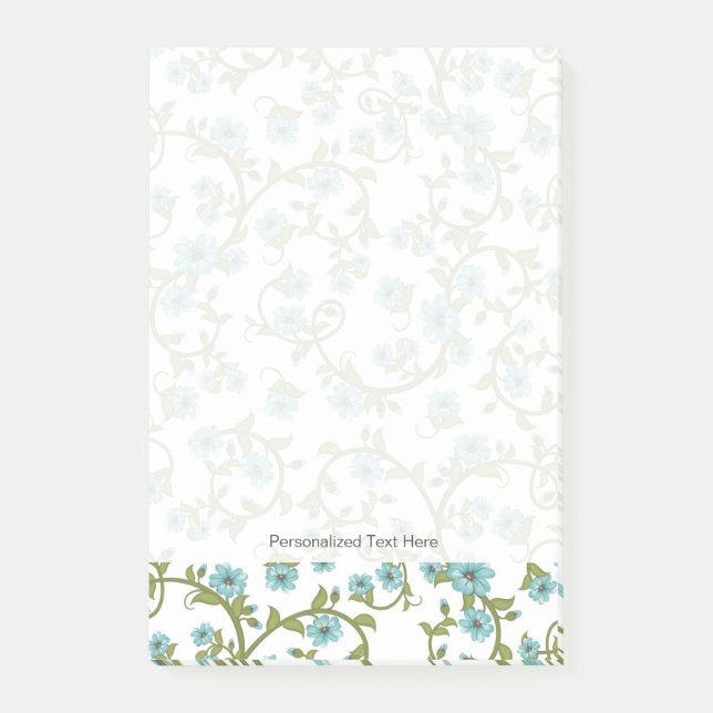 Floral Pattern 8 Post-it Notes (Front)