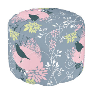 Floral Pattern 8 Pouf