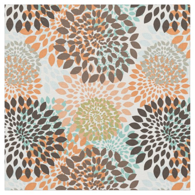 Floral Pattern 9 Fabric (Close Up)