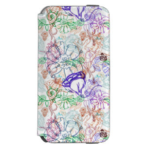 Floral Pattern 9 iPhone 6/6s Wallet Case