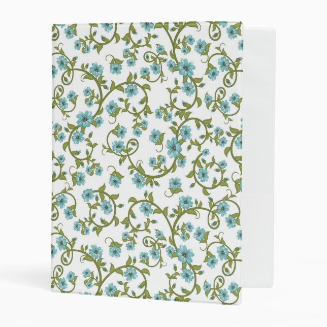 Floral Pattern 9 Mini Binder (Front/Inside)