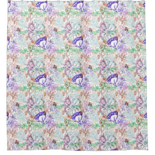 Floral Pattern 9 Shower Curtain