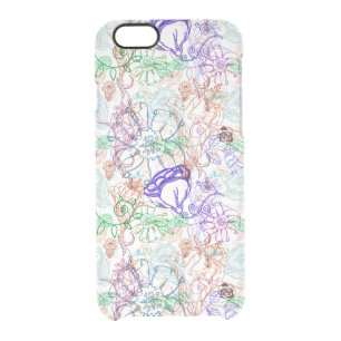 Floral Pattern 9 Clear iPhone 6/6S Case