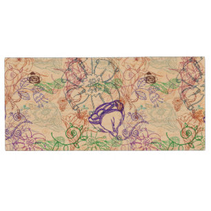 Floral Pattern 9 Wood Flash Drive