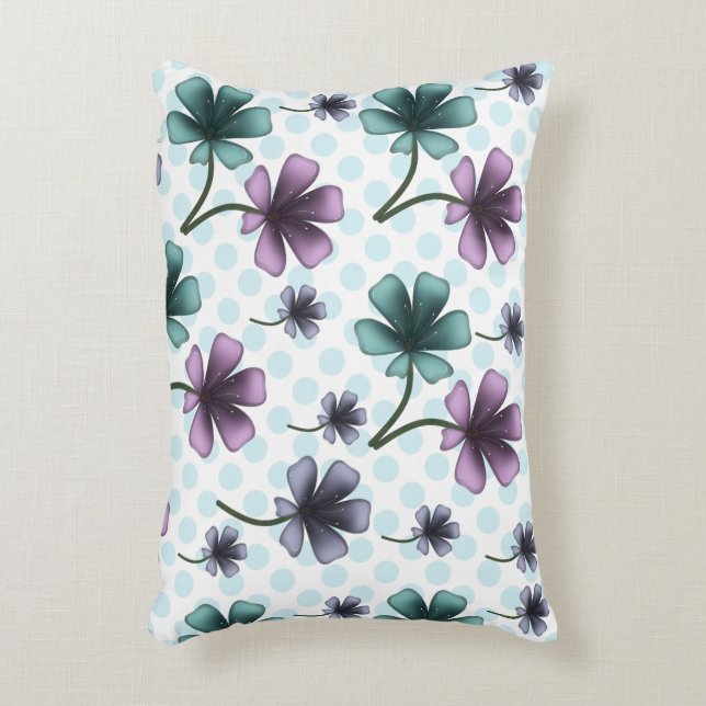 Floral pattern  accent pillow (Front(Vertical))