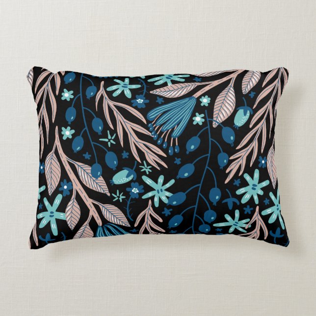 floral pattern Accent Pillow (Front)