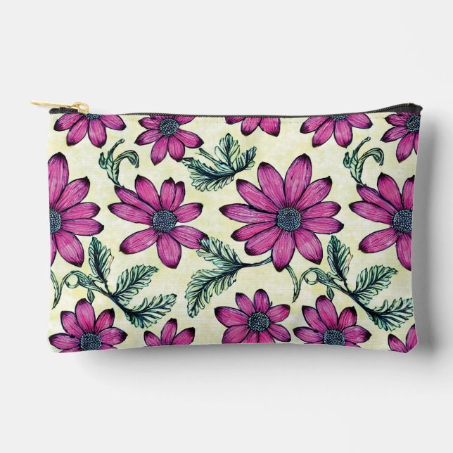 Floral pattern accessory pouch (Front)