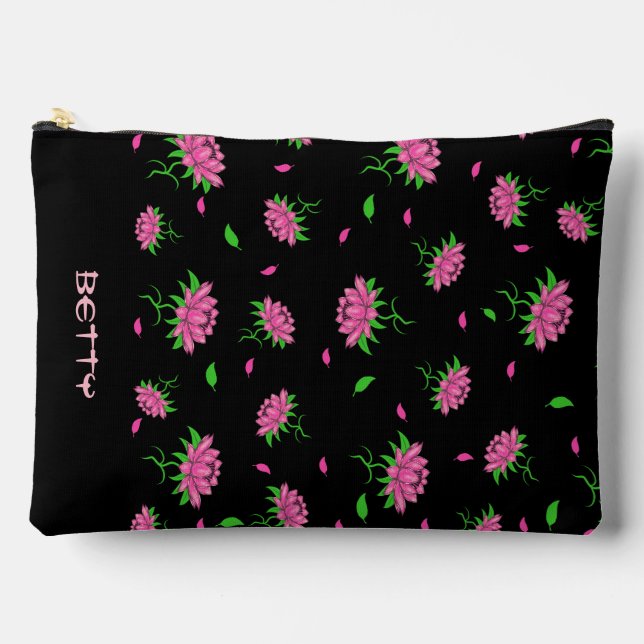 Floral pattern accessory pouch (Front)
