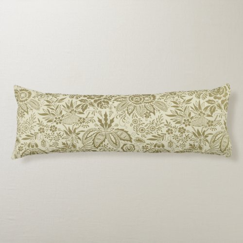 Floral Pattern Antique Damask Paisley Body Pillow