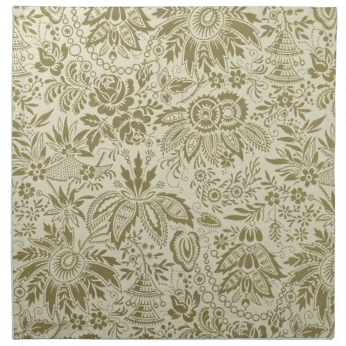 Floral Pattern Antique Damask Paisley Cloth Napkin