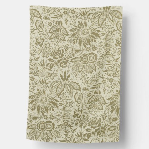 Floral Pattern Antique Damask Paisley House Flag