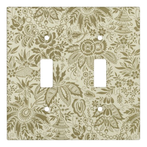 Floral Pattern Antique Damask Paisley Light Switch Cover